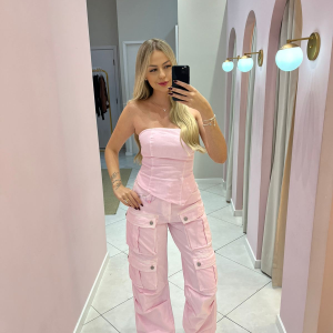 Top Rosa Alcance Jeans