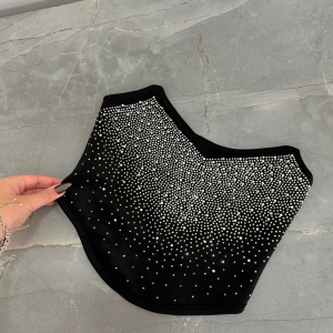 Cropped Corset Neopreme De Brilho