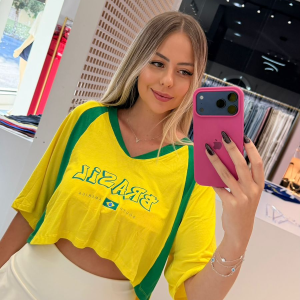Cropped T-shirt Brasil